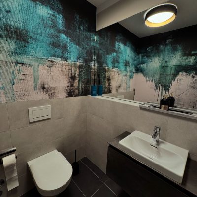 Vinyltapete, Gästetoilette
