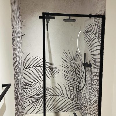 Nasszellentapete, Duschtapete