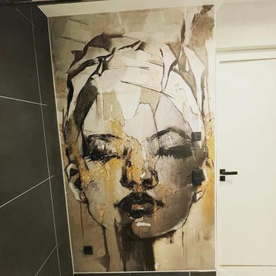 Nasszellentapete, Duschtapete