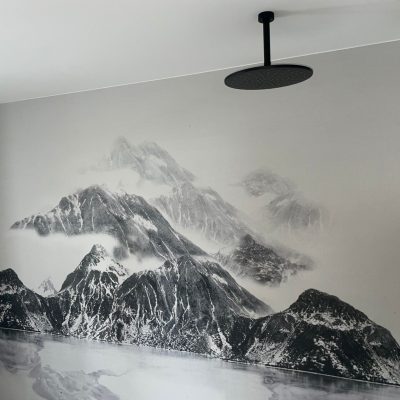 Mountains Duschtapete